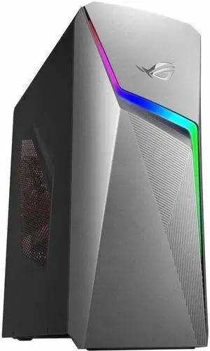 Asus ROG Strix G10DK G10DK-RH554 Gaming Desktop Computer - AMD Ryzen 5 3600X - 8 GB - 1 TB HDD - 256 GB SSD - Mid-tower - Gray - AMD B550 Chip - Windows 11 Home - NVIDIA GeForce GTX 1650 GDDR6 - IEEE