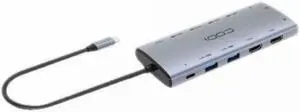 CODi 12-in-1 Multi-Port Hub - for Monitor/Projector - Charging Capability - USB Type C - 3 Displays Supported - 4K @ 60Hz, 4K UHD, Full HD - 3840 x 2160, 1920 x 1080 - 7 x USB Ports - 6 x USB 3.0 - 3