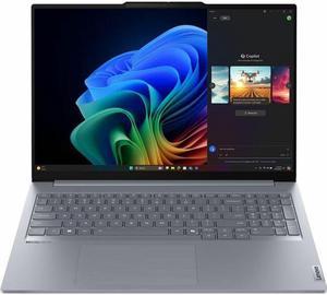 Lenovo ThinkBook 16 G7 QOY 21NH000JUS 16" Notebook - WUXGA - Qualcomm Snapdragon X Plus X1P-42-100 - 16 GB - 512 GB SSD - English (US) Keyboard - Luna Gray - Qualcomm Chip - 1920 x 1200 - Windows