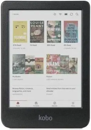 Kobo Clara Colour Digital Text Reader - ePub, EPUB 3, FlePub, PDF, MOBI, TXT, HTML, RTF, CBZ, CBR - JPEG, BMP, GIF, PNG, TIFF - 6" Display - 16 GB Flash - 12000 Books Kobo Clara Colour Digital Text Reader - ePub, EPUB 3, FlePub, PDF, MOBI, TXT, HTML, RTF, CBZ, CBR - JPEG, BMP, GIF, PNG, TIFF - 6" Display - 16 GB Flash - 12000 Books