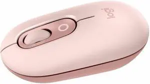 Logitech POP Mouse - Wireless - 32.81 ft - Bluetooth - Rose - Scroll Wheel - 4 Button(s) - 1 x AA Battery Supported
