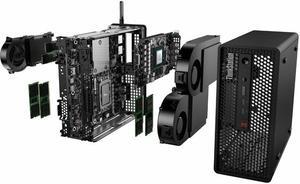 Lenovo ThinkStation P3 Ultra 30HA006UUS Workstation - 1 x Intel Core i9 14th Gen i9-14900K - vPro Technology - 64 GB - 2 TB SSD - Ultra Small - Intel W680 Chip - Windows 11 Pro - Intel UHD Graphics 77