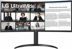 LG 34BR55QC-B 34'' UltraWide QHD Curved Monitor with USB Type-C
