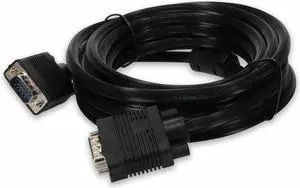 3ft (1m) VGA Male to VGA Male Cable Black - 3 ft VGA Video Cable for Video Device - First End: 15-pin HD-15 - Male - Second End: 15-pin HD-15 - Male - Supports up to 1920 x 1200 - Black - 1