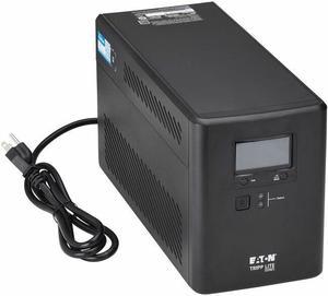 Eaton Tripp Lite Series 1000VA 600W 120V Line-Interactive Cloud-Connected UPS with Remote Monitoring - 10 NEMA 5-15R Outlets (5 Surge + 5 Surge and Battery Backup), LCD, 5-15P Plug, Tower - 0U Compact