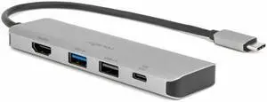 Rocstor Premium Docking Station - for Desktop PC/Notebook/Tablet/Monitor - Charging Capability - USB Type C - 4K @ 60Hz, 4K - 3840 x 2160, 4096 x 2160 - 3 x USB Ports - 1 x USB 2.0 - 2 x USB Type-A Po