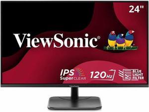 ViewSonic VA2456A-MHD 24 Inch IPS 1080p Monitor with 120Hz, Eye Care, HDMI, DisplayPort, and VGA Inputs for Home and Office - 23.8" Viewable - SuperClear IPS - LED Backlight - 1920 x 1080 - 16.7