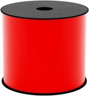Brother 4in Red Continuous High Performance Vinyl Label - 4" Width - Thermal Transfer - Red - Vinyl