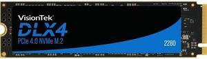 VisionTek DLX4 512 GB Solid State Drive - M.2 2280 Internal - PCI Express NVMe (PCI Express NVMe 4.0 x4) - Desktop PC, Network Controller Device Supported - 250 TB TBW - 4725 MB/s Maximum Read Transfe