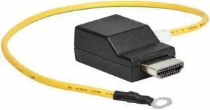 Eaton Tripp Lite Series In-Line HDMI Surge Protector - 4K 60 Hz, HDCP, IEC Compliant, TAA - Black - 0 J - HDMI - TAA Compliant