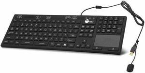 SIIG Industrial/Medical Washable & Dustproof Keyboard w/ Touchpad - Industrial/Medical Grade Washable & Dustproof Keyboard with Touchpad - USB Keyboard - IP68 Compliant - 110-key Layout - 5 le
