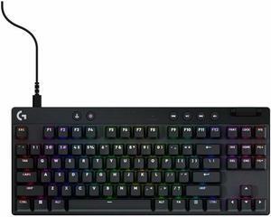 Logitech G PRO X TKL RAPID Tenkeyless Wired Gaming Keyboard With Magnetic Analog Switches, Rapid Trigger Mode, Adjustable Actuation, and Customizable RGB Lighting, Black - Cable Connectivity - USB Typ