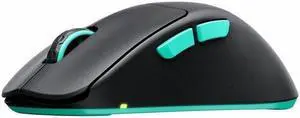 CHERRY XTRFY M64 Wireless Gaming Mouse - Pixart 3395 - Cable/Wireless - Radio Frequency - 2.40 GHz - Rechargeable - Black - USB - Symmetrical - 1 - 3.1 Day Battery Run Time