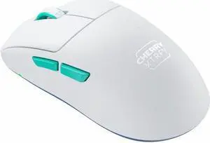 CHERRY XTRFY M68 Wireless Gaming Mouse - Pixart 3395 - Cable/Wireless - Radio Frequency - 2.40 GHz - Rechargeable - White - USB - Symmetrical - 1 - 3.1 Day Battery Run Time