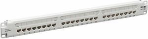 Eaton Tripp Lite Series 24-Port Cat6 Patch Panel - 4PPoE Compliant, 110/Krone, 568A/B, RJ45 Ethernet, 1U Rack-Mount, White, TAA - 24 Port(s) - 24 x RJ-45 - 1U High - Category 6, Category 5, Category 5