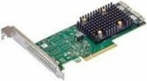 Broadcom HBA 9500-16i Tri-Mode Storage Adapter - 12Gb/s SAS, Serial ATA/600 - PCI Express 4.0 x8 - Plug-in Card - RAID Supported - Two x8 SFF-8654 - 16 Total SAS Port(s) - 16 SAS Port(s) Internal - PC Broadcom HBA 9500-16i Tri-Mode Storage Adapter - 12Gb/s SAS, Serial ATA/600 - PCI Express 4.0 x8 - Plug-in Card - RAID Supported - Two x8 SFF-8654 - 16 Total SAS Port(s) - 16 SAS Port(s) Internal - PC