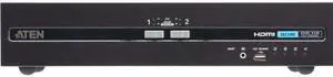 ATEN 2-Port USB HDMI Dual Display Secure KVM Switch with CAC (PSD PP v4.0 Compliant) - 2 Computer(s) - 1 Local User(s) - 3840 x 2160 - 50 Hz, 60 Hz - 7 x USB - 6 x HDMI - Rack-mountable