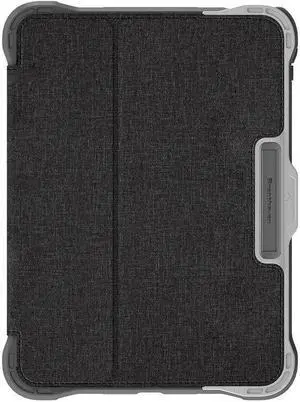 Brenthaven Edge Folio Rugged Carrying Case (Folio) for 10.9" Apple iPad (10th Generation) iPad, Apple Pencil (2nd Generation) - Gray, Red - Impact Absorbing, Impact Resistance, Drop Resistant, We