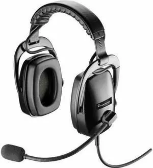 Poly SHR 2083-01 Ruggedized Binaural with QD - Stereo - Wired - Binaural - Electret Condenser, Noise Cancelling Microphone - Noise Canceling - Black