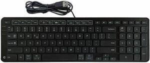 Contour Balance Keyboard - Cable Connectivity - USB Interface - Windows, Mac OS X - QWERTY Layout - PC, Mac - Plastic - AAA Battery Size Supported - Black