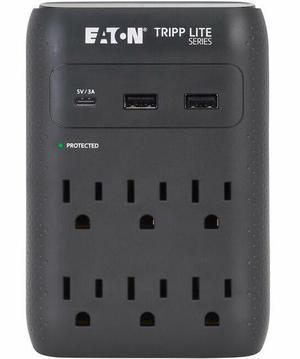 Tripp Lite Protect It! 6-Outlet Surge Protector, USB-C and USB-A Ports SK60CB
