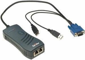 Lantronix Integrated KVM-over-IP Solution for Remote Equipment - 2 x Network (RJ-45) - 2 x USB1 x VGA - Rack-mountable - 0U