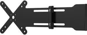 CTA Digital Adjustable Card Reader Holder with VESA Plate (Black) - 4.6" x 12.5" x 0.3" x - Metal - 1 - Black - Sturdy, Adjustable Arm, Flexible Arm