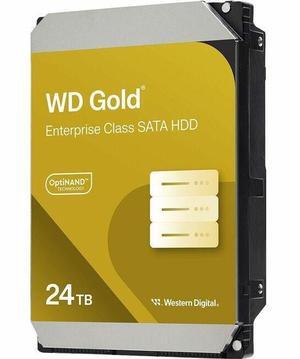 WD Gold WD242KRYZ 24 TB Hard Drive - 3.5" Internal - SATA (SATA/600) - Conventional Magnetic Recording (CMR) Method - Storage System, Data Center, Server Device Supported - 7200rpm