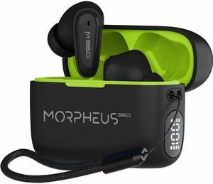 m360 TW1800B Nemesis True Wireless Earbuds - Bluetooth Headphones with Microphone - 20H Playtime - Black - Hi-Fi Stereo - 10mm Graphene Drivers - Magnetic Charging Case - Waterproof IPX5 - BT Version