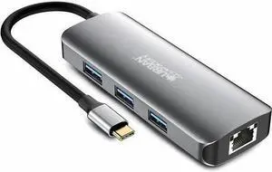 Urban Factory HUBEE Docking Station - for Notebook/Desktop PC - Memory Card Reader - SD, microSD - USB Type C - 4K UHD - 3840 x 2160 - 4 x USB Ports - 3 x USB 3.0 - 3 x USB Type-A Ports - USB Type-A -