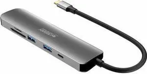 Urban Factory HUBEE Docking Station - for Notebook/Desktop PC - Memory Card Reader - SD, microSD - USB Type C - 4K UHD - 3840 x 2160 - 3 x USB Ports - 2 x USB 3.0 - 2 x USB Type-A Ports - USB Type-A -