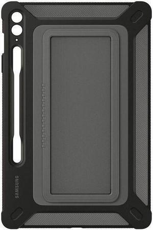 Samsung Rugged Carrying Case Samsung Galaxy Tab S9 FE+ Tablet, Stylus - Black - Scratch Resistant, Impact Resistant, Anti-slip, Drop Resistant, Bump Resistant - Handle - 11.6" Height x 7.7"