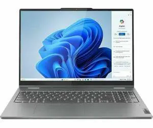 Lenovo IdeaPad 5 16IRU9 83DU0006US 16" Touchscreen Convertible 2 in 1 Notebook - Intel Core 5 120U - 16GB - 512GB SSD - Windows 11 Home - Luna Gray - Webcam - IEEE 802.11ax Wireless  83DU0006US