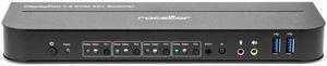 Rocstor SolidKVM SK04 DisplayPort 1.4 and USB 3.0 4?1 KVM Switch - 4 Computer(s) - 1 Local User(s) - 4K - 4096 x 2160 - 8 x USB - USB 2.0HDMI - 5 x DisplayPort