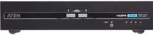ATEN 2-Port USB HDMI Dual Display Secure KVM Switch (PSD PP v4.0 Compliant) - 2 Computer(s) - 1 Local User(s) - 3840 x 2160 - 50 Hz, 60 Hz - 4 x USB - 6 x HDMI - Rack-mountable