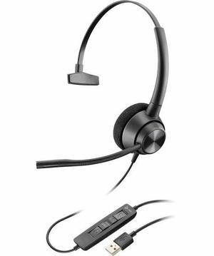 Poly EncorePro 320 Stereo USB-C Headset TAA - Microsoft Teams Certification - Mono - USB Type C - Wired - 32 Ohm - 50 Hz to 8 kHz - On-ear - Monaural - Ear-cup - Noise Cancelling, Uni-directional Micr