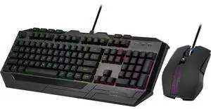 Cooler Master Devastator 3 RGB Gaming Combo - USB 1.1 Type A Membrane Cable Keyboard - Black - USB 2.0 Cable Mouse - Optical - 4800 dpi - Symmetrical - Compatible with PC