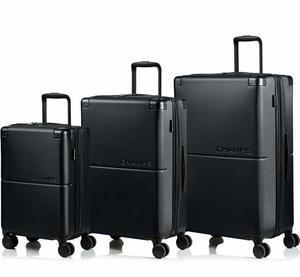 CHAMPS Earth Collection 3-piece Hardside Luggage set Black S1034BLACK