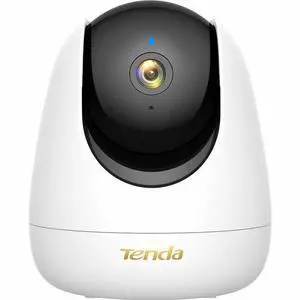 Tenda RP7 4 Megapixel Indoor 2K Network Camera - Color - 1 - 39.37 ft Infrared Night Vision - H.265 - 2560 x 1440 - 4 mm - Infrared, Wi-Fi - Fast Ethernet - Wall Mount - Audio Support - Day/Night, 3D