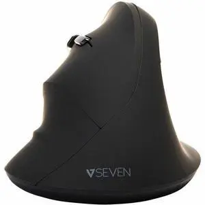 V7 MW400L Mouse - Optical - Wireless - 20 ft - Radio Frequency - 2.40 GHz - Black - USB - 1600 dpi - Scroll Wheel - 6 Button(s) - Left-handed - 1 x AA Battery Supported