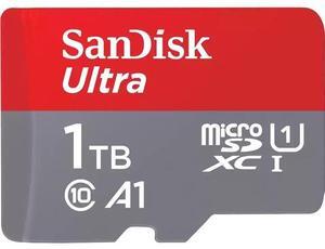 SanDisk Ultra 1 TB Class 10/UHS-I (U1) microSDXC - 1 - 150 MB/s Read - 10 MB/s Write - 10 Year Warranty
