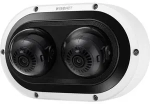 Wisenet PNM-12082RVD 6 Megapixel Outdoor Network Camera - Color - Dome - White - TAA Compliant - 82.02 ft Infrared Night Vision - H.265M, H.265B, H.265H, MJPEG, H.264M, H.264B, H.264H, H.265, H.264 -