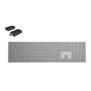 Surface Keyboard Gray + Surface USB-C to USB 3.0 Adapter - Wireless Bluetooth Connectivity - Compatible w/ all Surface models w/ USB-C - Connect Flash-drives, keyboards, & accessories - QWERTY Key