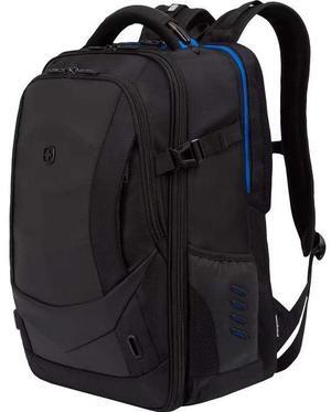 SwissGear 8120203410 Carrying Case (Backpack) for 17" Notebook - Black - Scratch Resistant, Shock Absorbing - 1200D Polyester, Ethylene Vinyl Acetate (EVA) Body - Shoulder Strap, Handle, Trolley