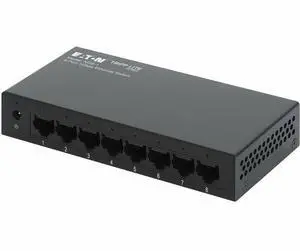 Eaton Tripp Lite Series 8-Port 10/100/1000 Mbps Desktop Gigabit Ethernet Unmanaged Switch, Metal Enclosure - 8 Ports - Gigabit Ethernet - 10/100/1000Base-T - 2 Layer Supported - 2.75 W Power Consumpti