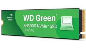 WD Green SN3000 WDS200T4G0E-00CPS0 2 TB Solid State Drive - M.2 2280 Internal - PCI Express NVMe (PCI Express NVMe 4.0 x4) - Desktop PC, Notebook, Handheld, Computer, Storage System Device Supported -