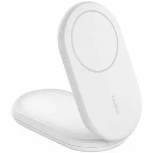 Belkin BoostCharge Magnetic Foldable Wireless Charger with Qi2 15W - For Qi2-enabled Device, iPhone, AirPod - Input connectors: USB - Magnetic, Anti-slip, Compact, Foldable