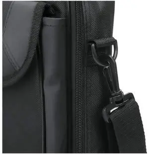 Manhattan Cambridge Carrying Case (Briefcase) for 17.3" Apple Notebook - Black - Weather Resistant, Spill Resistant, Wear Resistant, Bump Resistant, Scratch Resistant, Anti-slip Shoulder Strap -