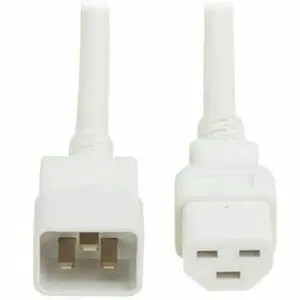 Eaton Tripp Lite Series Power Cord, C20 to C21 - Heavy-Duty, 20A, 250V, 12 AWG, 2.5 ft. (0.76 m), White