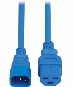 Eaton Tripp Lite Series Power Cord, C14 to C21 - Heavy-Duty, 15A, 250V, 14 AWG, 2.5 ft. (0.76 m), Blue